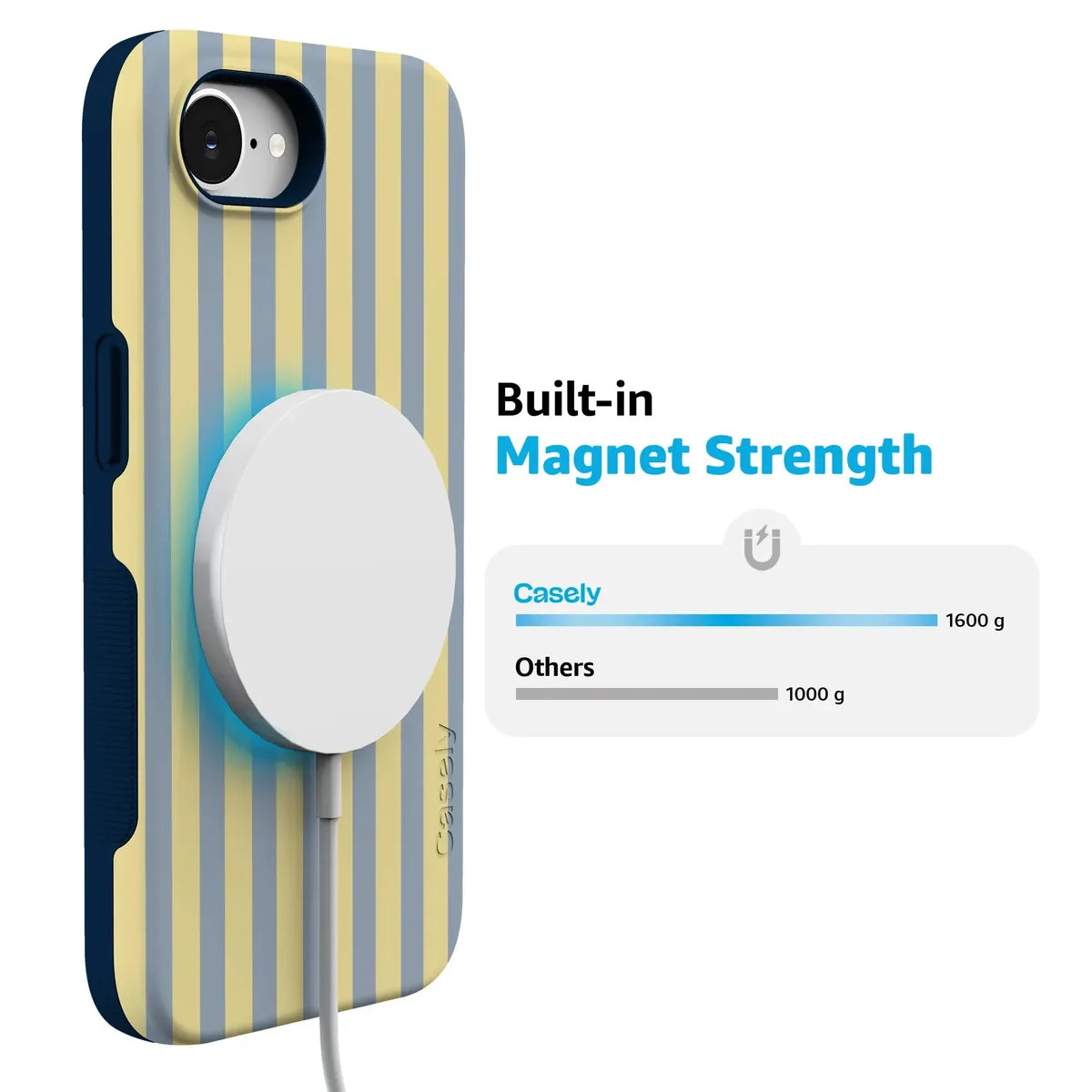 Coastline Stripes | Blue & Yellow Case