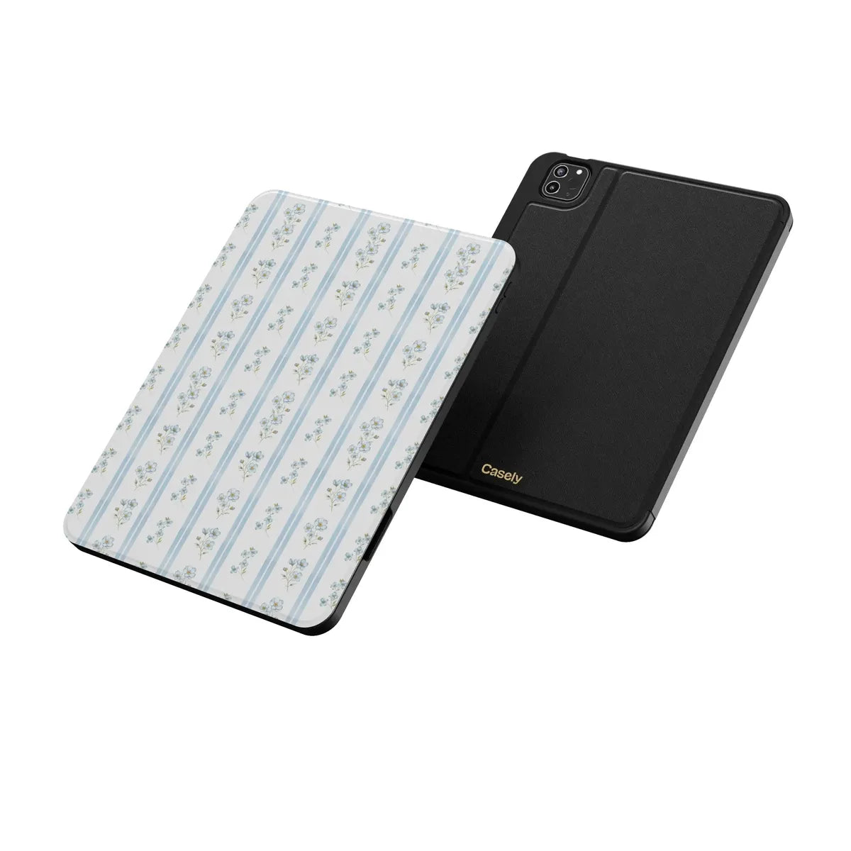 Cottage Stripe | Blue Floral iPad Case