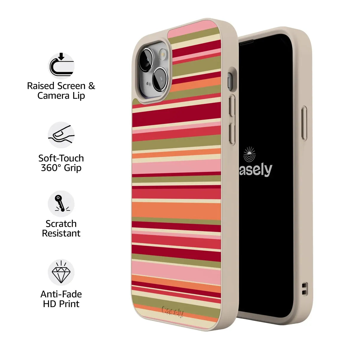 Citrus Stripes | Poolside Print Case
