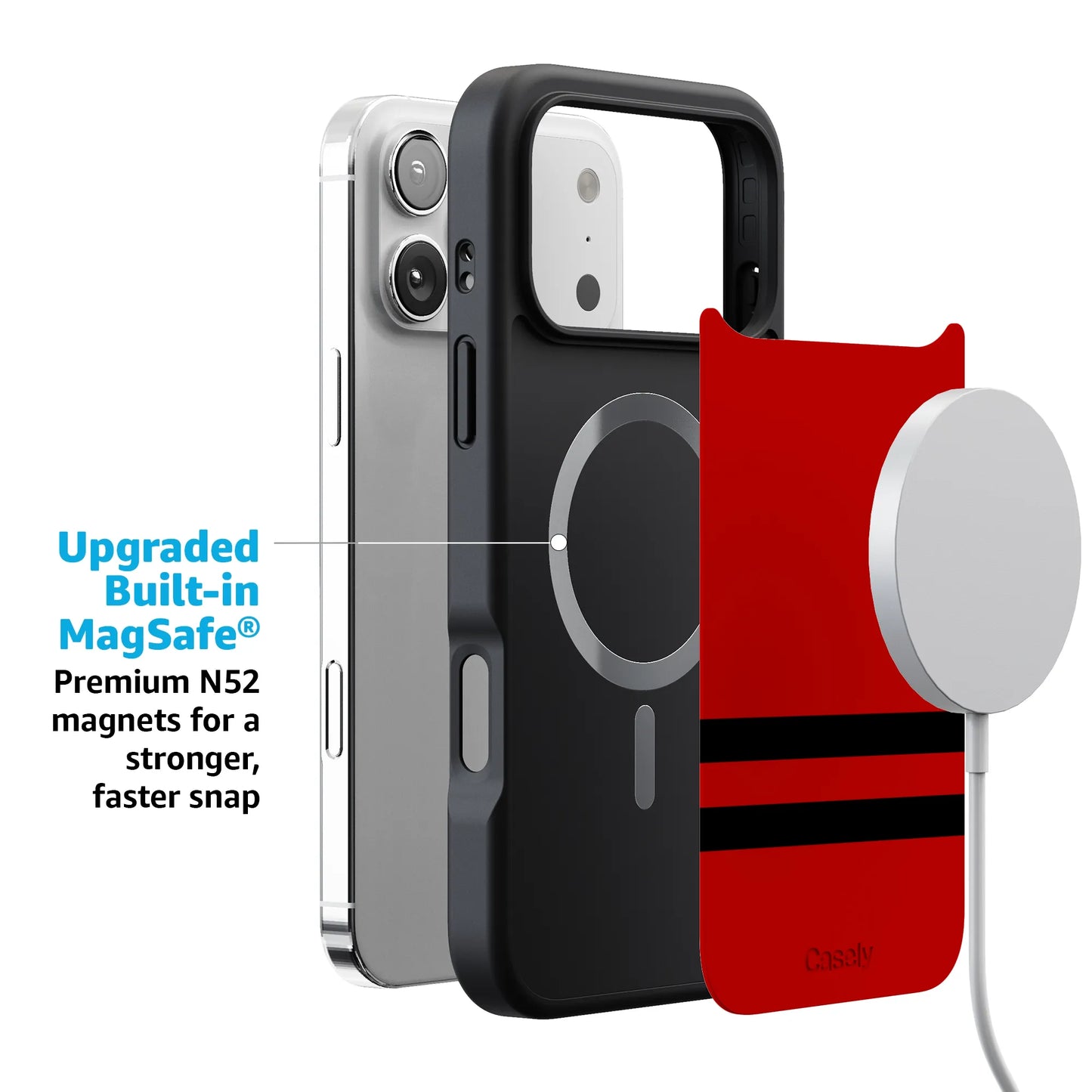 Storm Warning | Black & Red Stripes Case