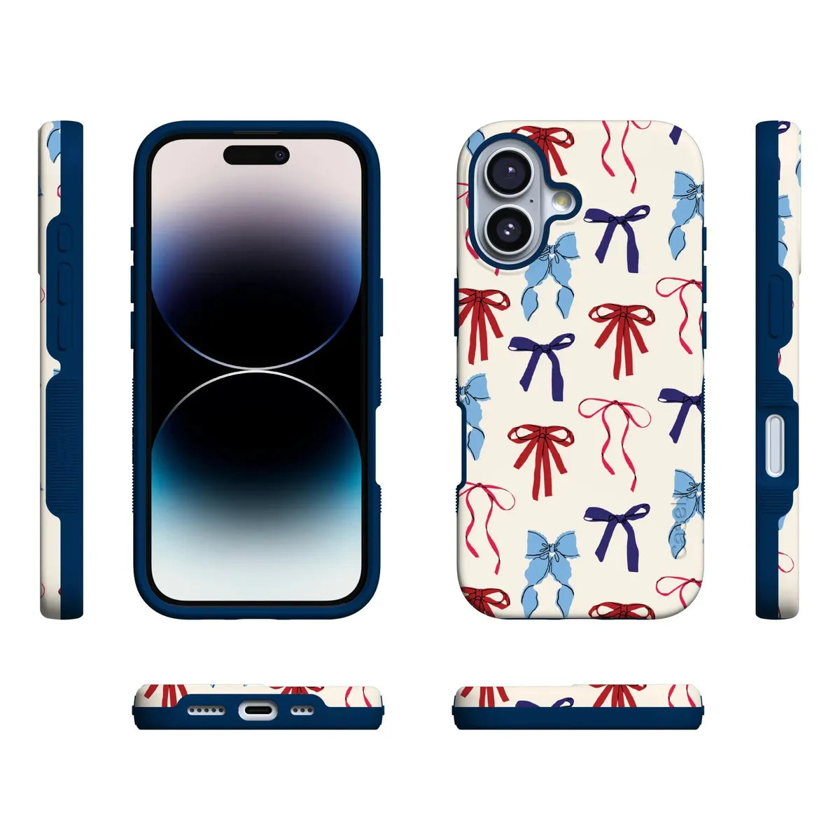 American Girlie | Red White & Blue Bows Case