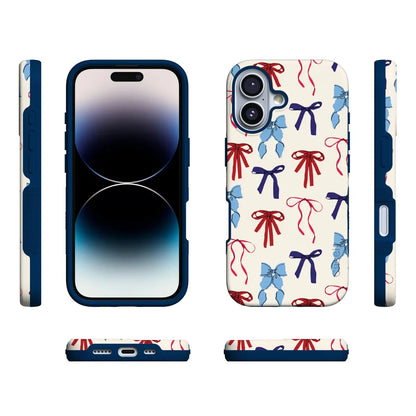 American Girlie | Red White & Blue Bows Case