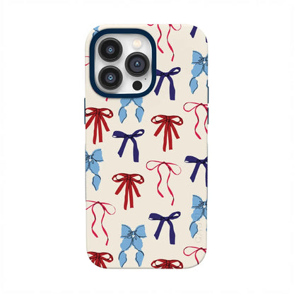 American Girlie | Red White & Blue Bows Case - iPhone 13 Pro