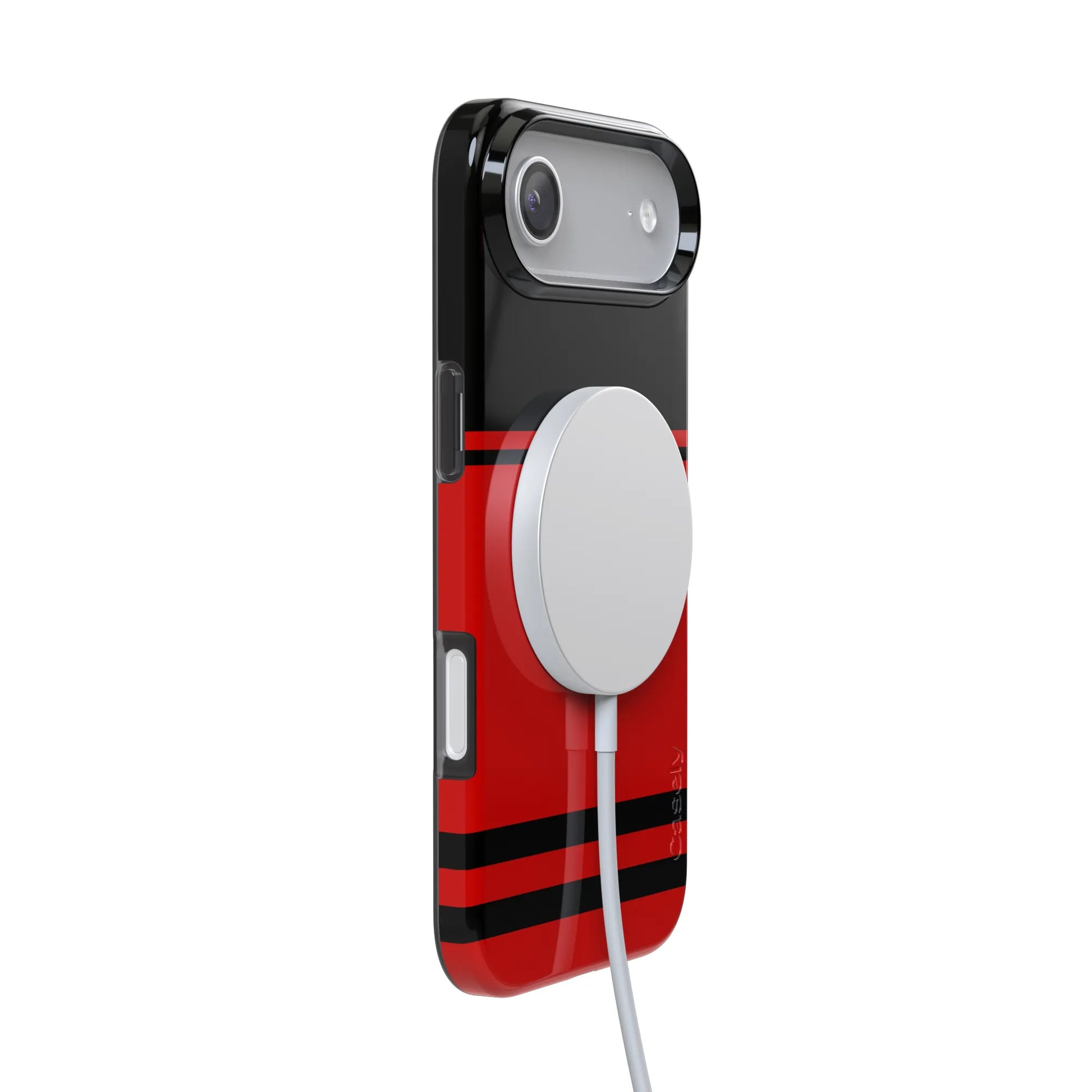 Storm Warning | Black & Red Stripes Case