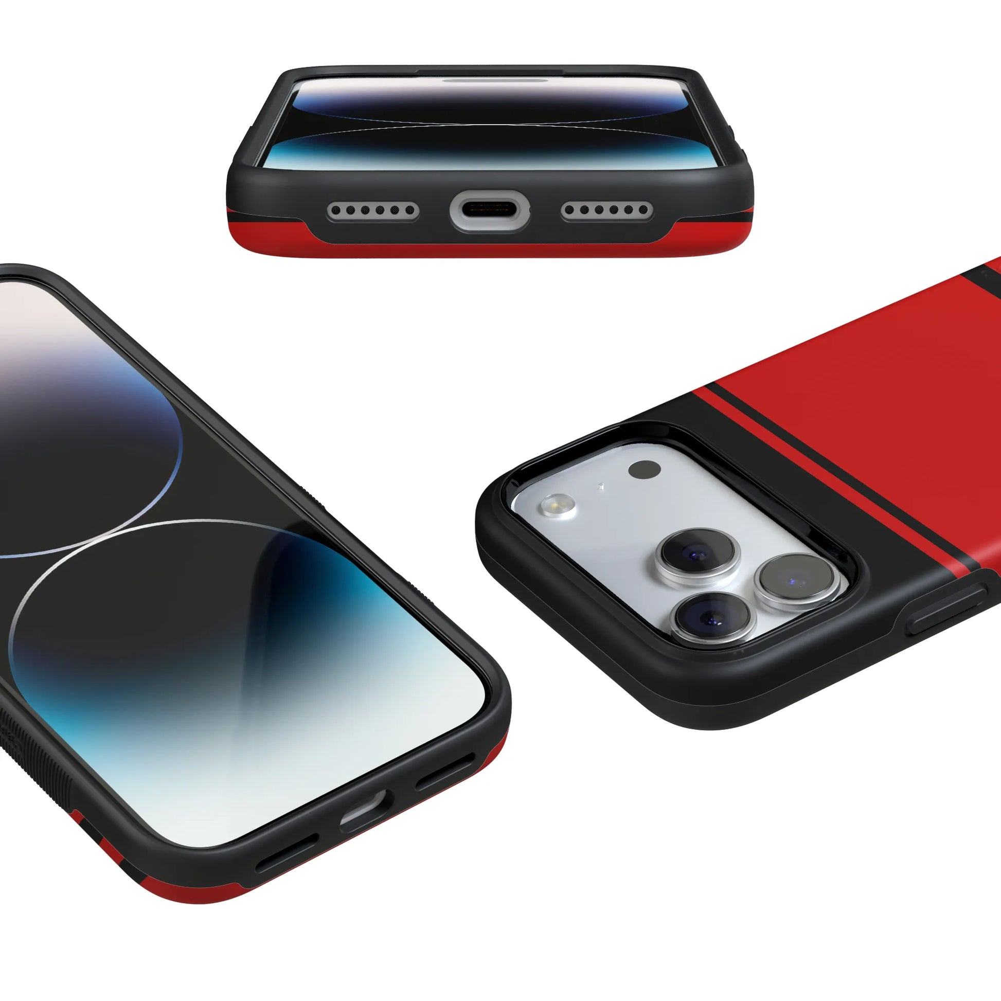 Storm Warning | Black & Red Stripes Case