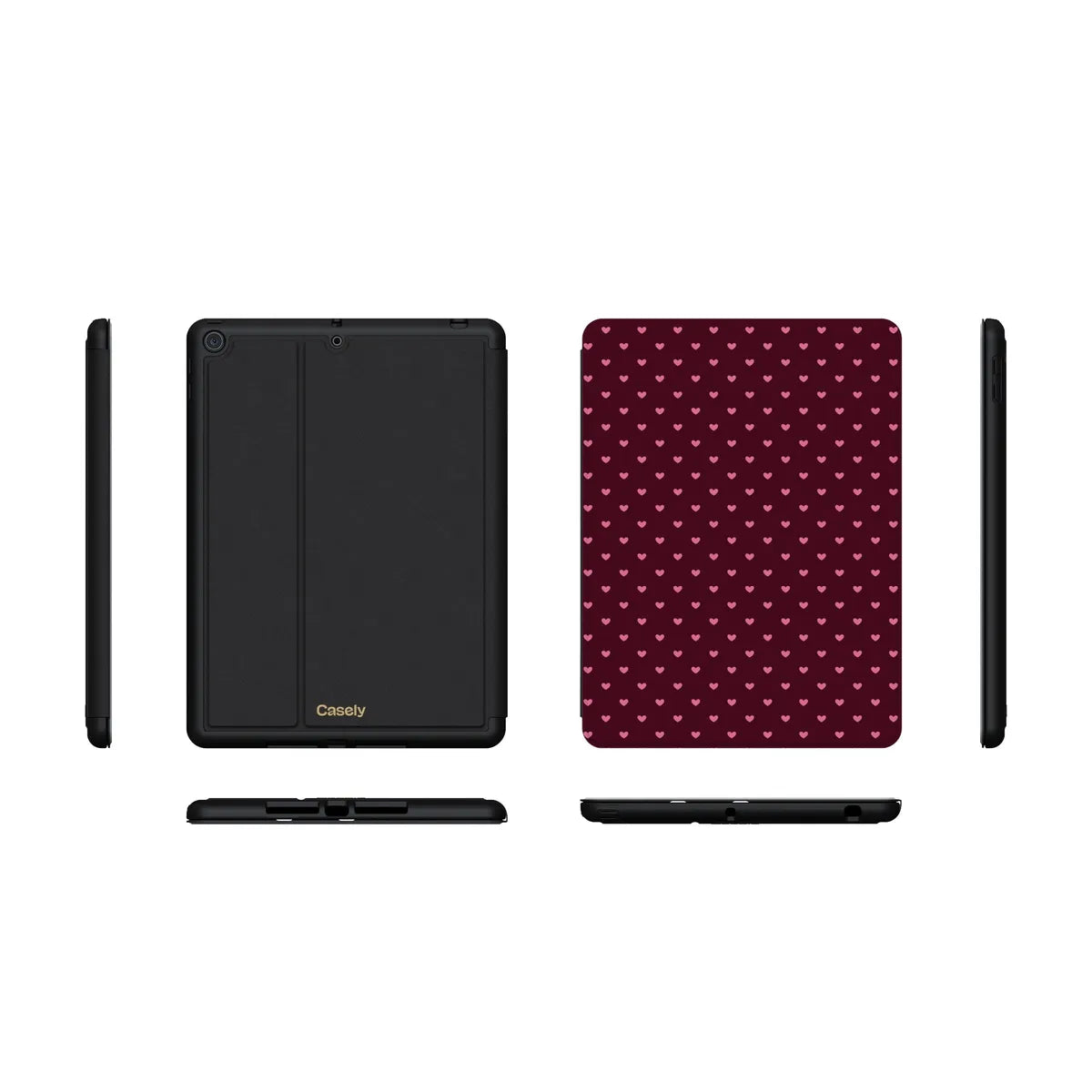 Heart Noir | Tiny Hearts iPad Case