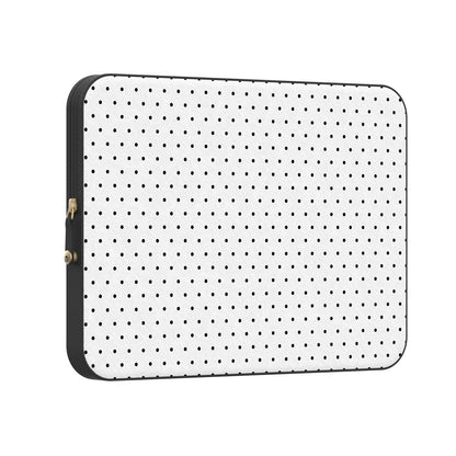 On the Dot | Black Polka Dot Laptop Case