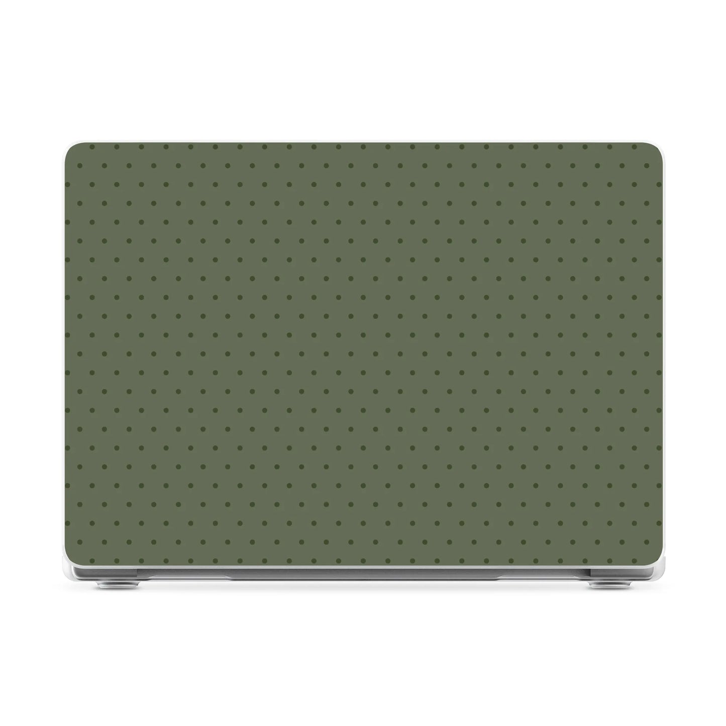 On the Dot | Olive Green Polka Dot Laptop Shell - 13" MacBook Neo