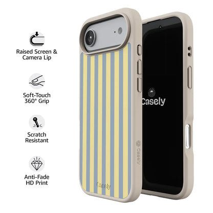 Coastline Stripes | Blue & Yellow Case