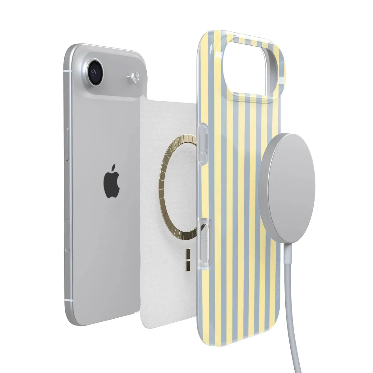 Coastline Stripes | Blue & Yellow Case