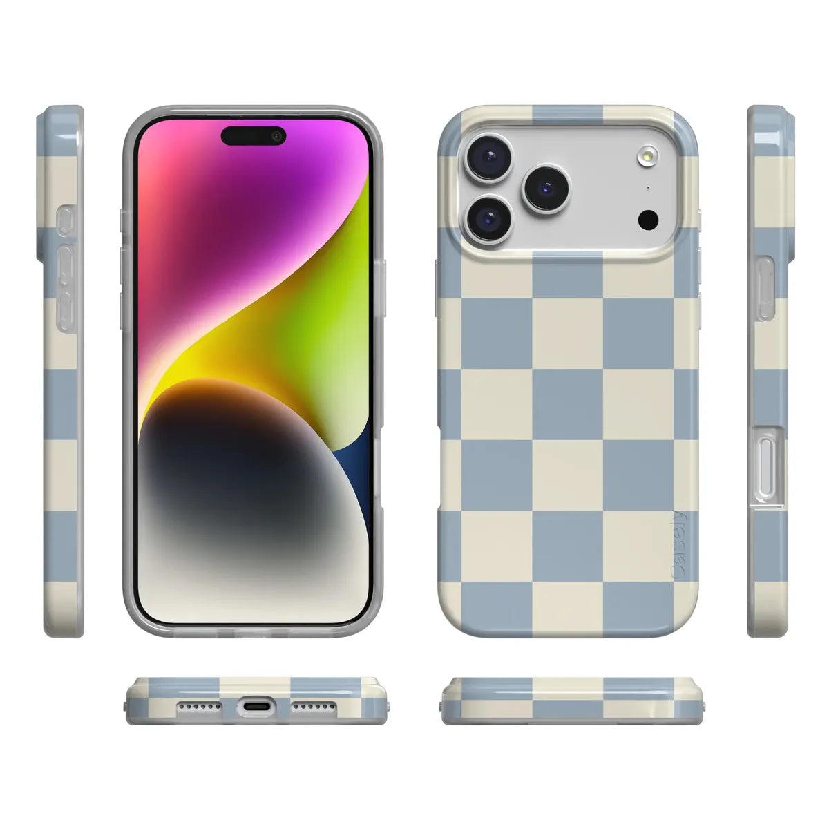 Fit Check | Light Blue Checkerboard Case