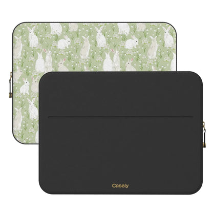 Hop to it | Green Bunny Laptop Case