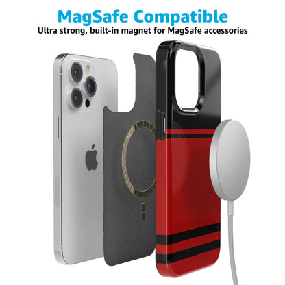 Storm Warning | Black & Red Stripes Case