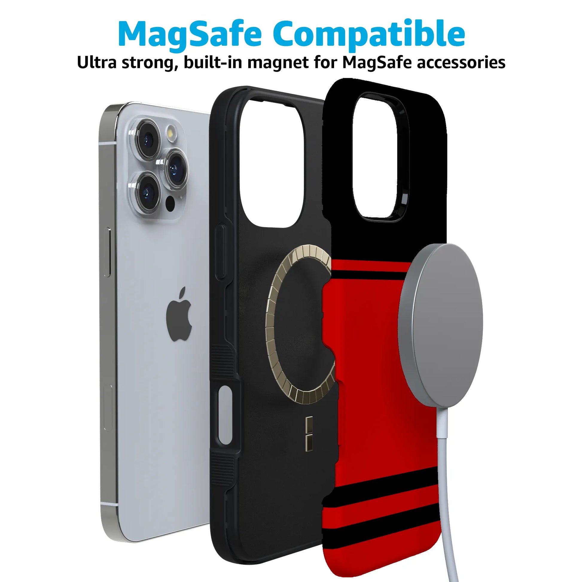 Storm Warning | Black & Red Stripes Case