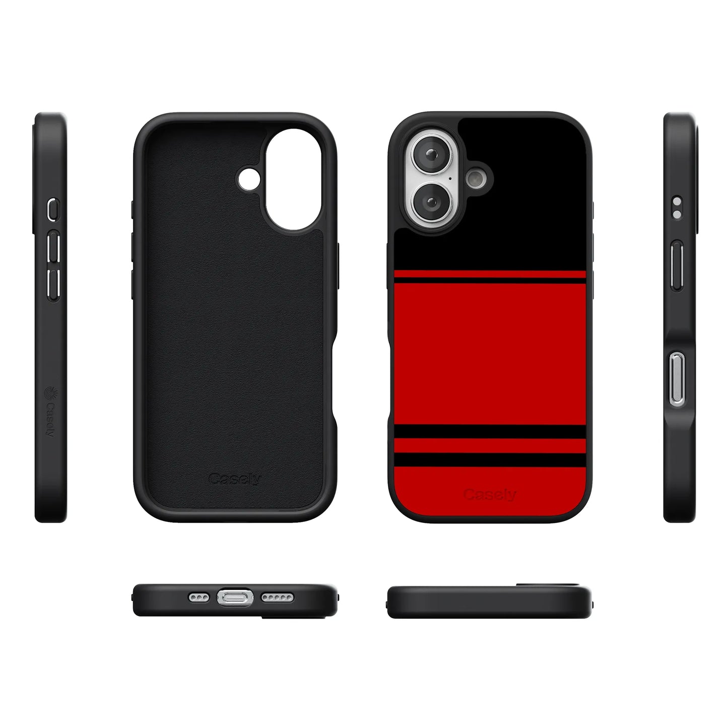 Storm Warning | Black & Red Stripes Case
