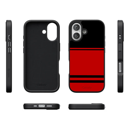 Storm Warning | Black & Red Stripes Case