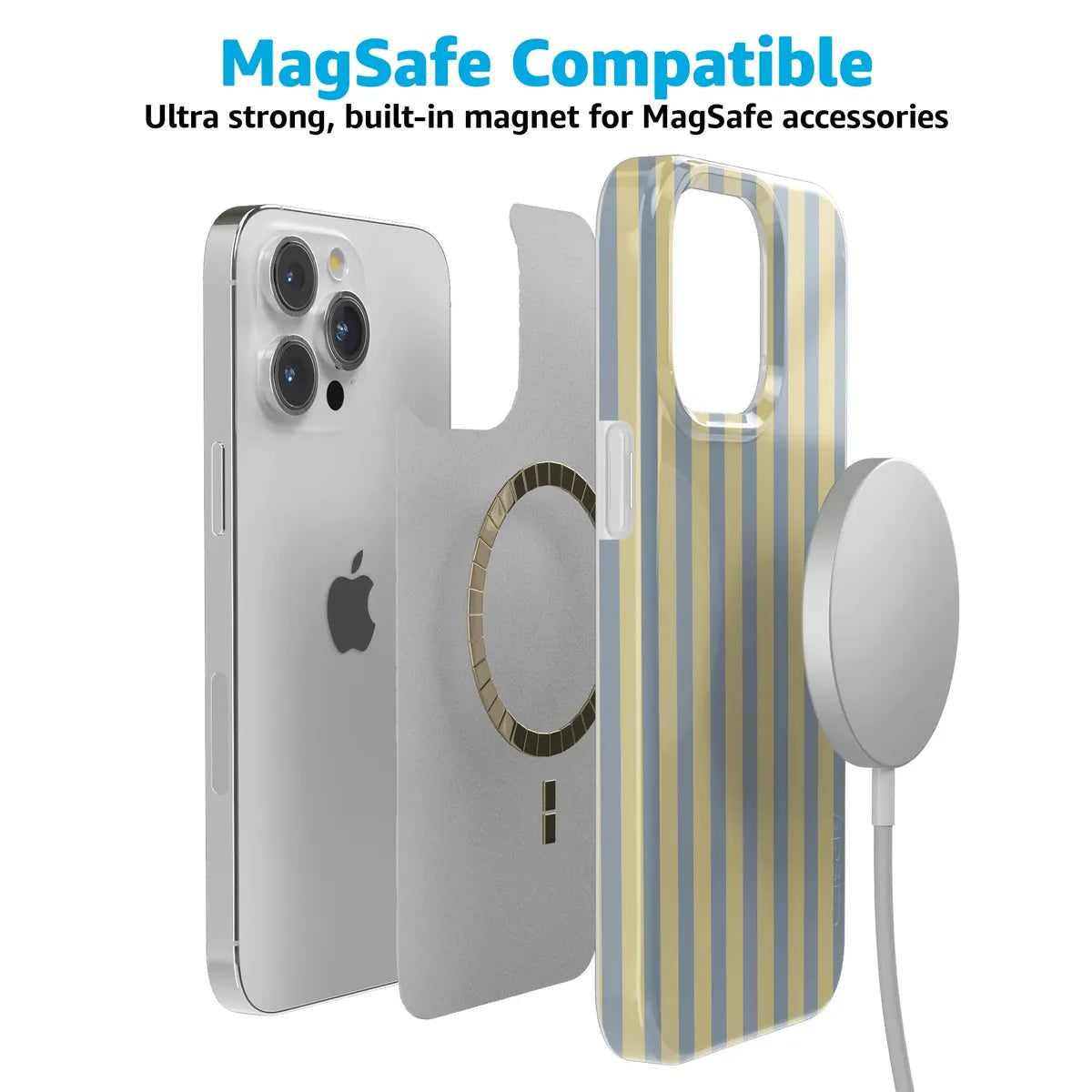 Coastline Stripes | Blue & Yellow Case