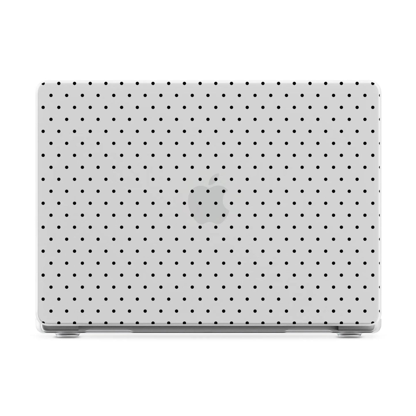 On the Dot | Black Polka Dot Laptop Shell - 13.6" MacBook Air