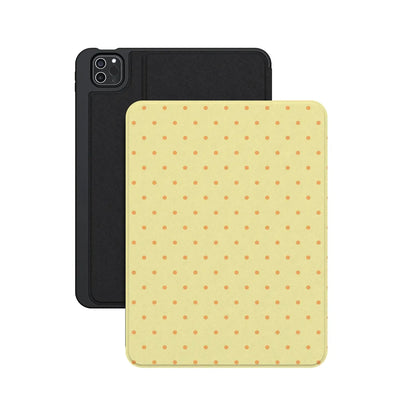 On the Dot | Yellow Polka Dot iPad Case