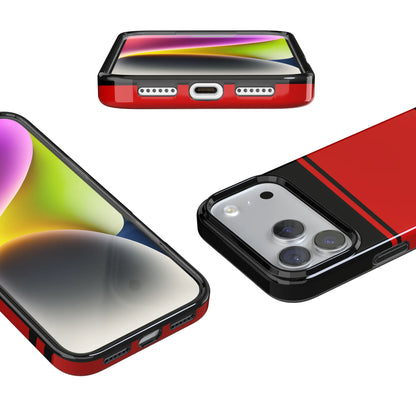 Storm Warning | Black & Red Stripes Case