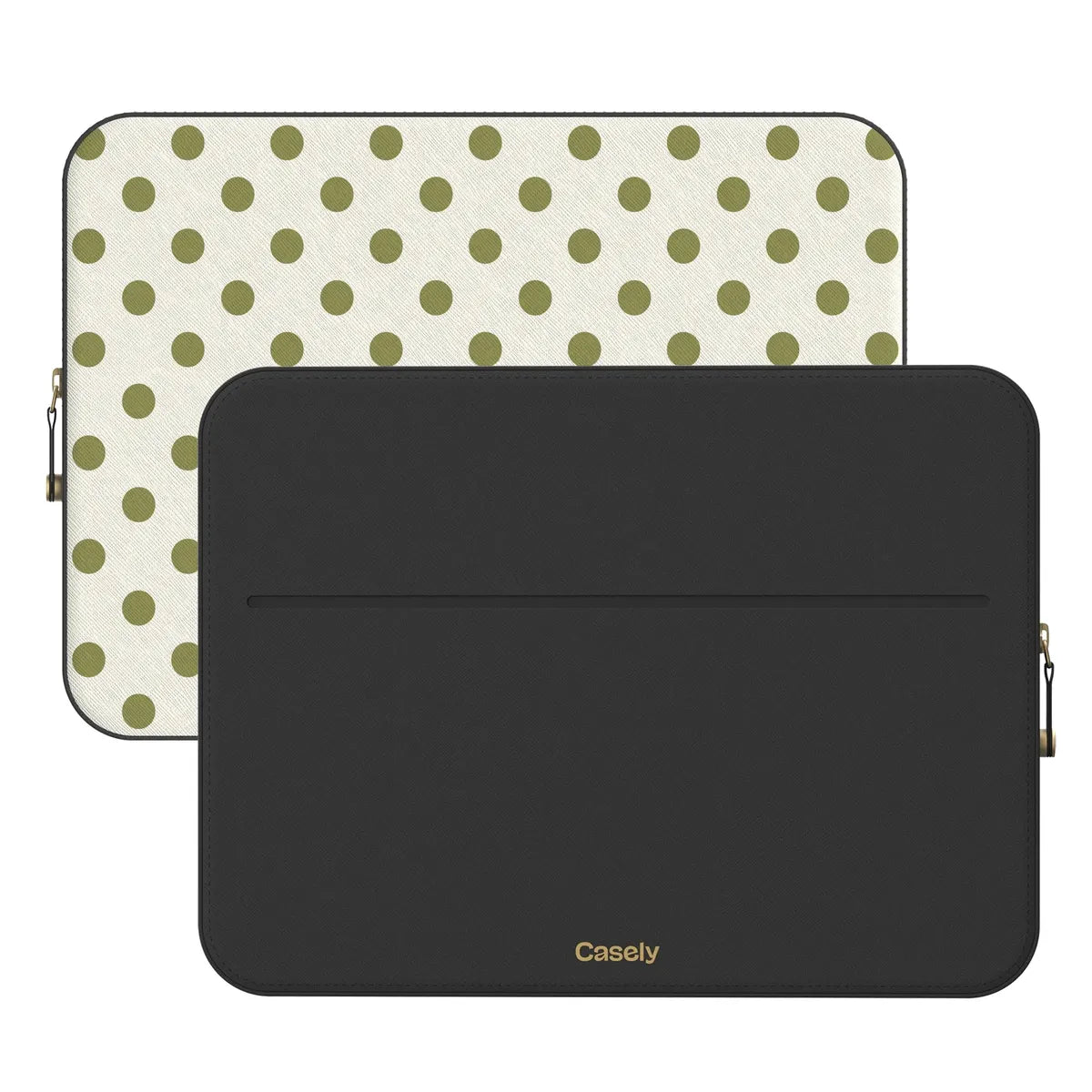 Spotted in SoHo | Green Polka Dot Laptop Case