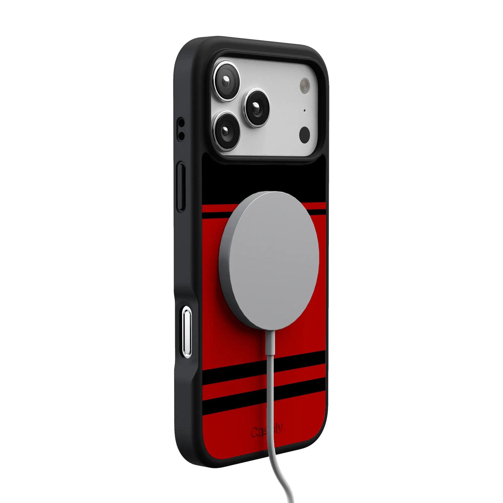 Storm Warning | Black & Red Stripes Case