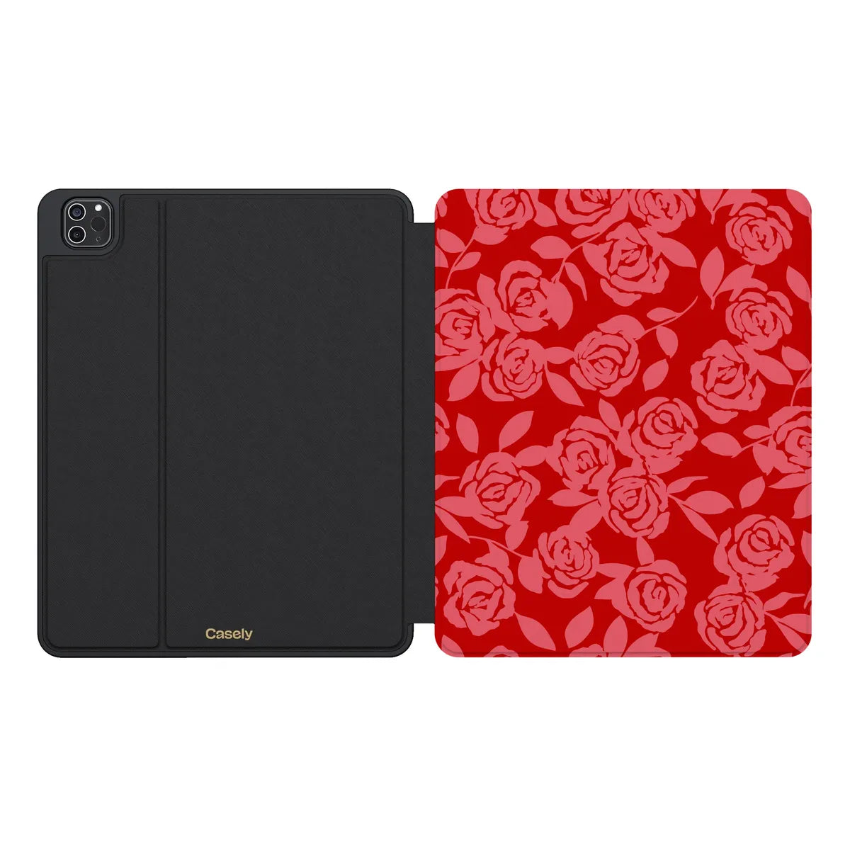 Final Rose | Red & Pink Floral iPad Case