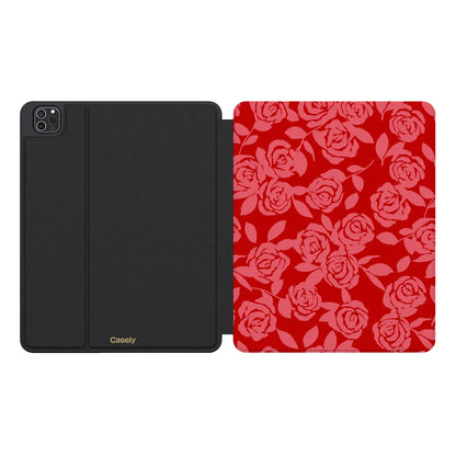 Final Rose | Red & Pink Floral iPad Case