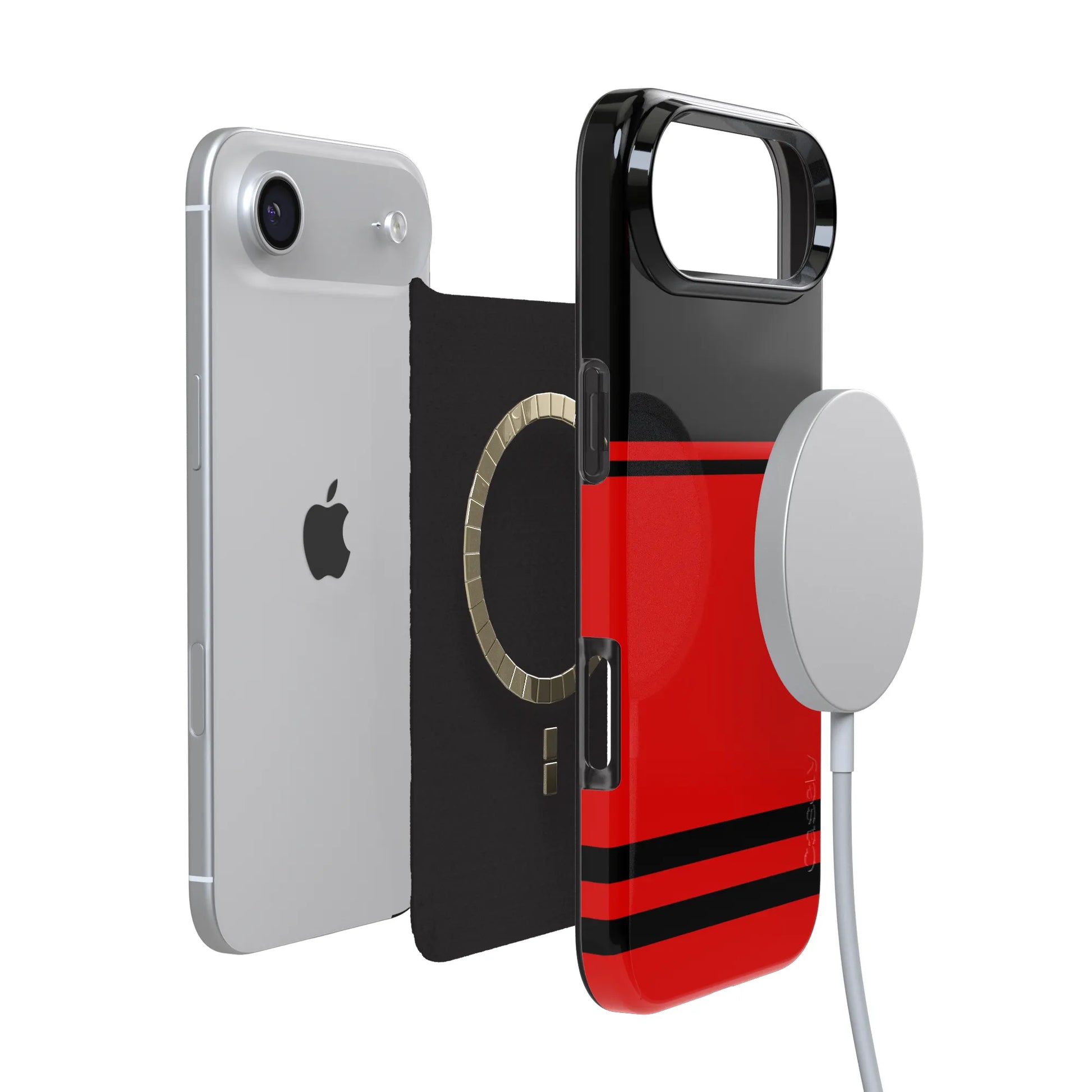 Storm Warning | Black & Red Stripes Case