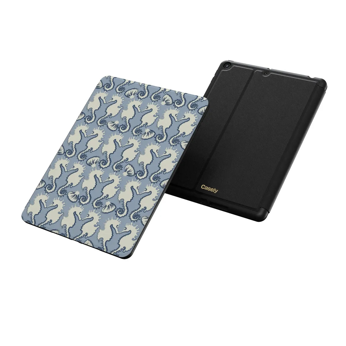 Seahorse Drift | Coastal Blues iPad Case
