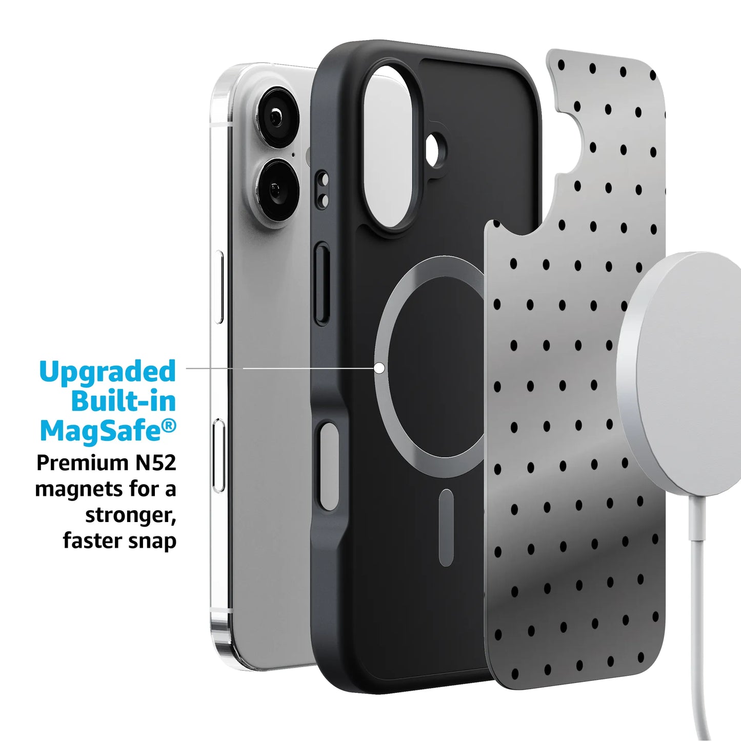On the Dot | Black Polka Dot Case