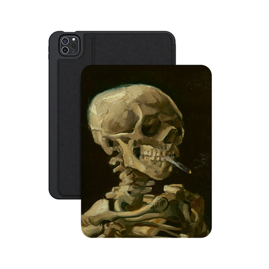 Van Gogh | Head of a Skeleton with a Burning Cigarette iPad Case - iPad Pro 11" (M4, 2024)