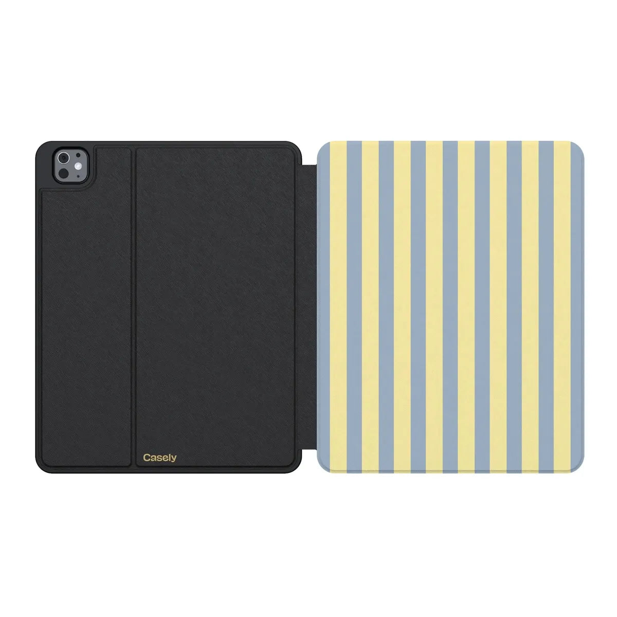 Coastline Stripes | Blue & Yellow iPad Case