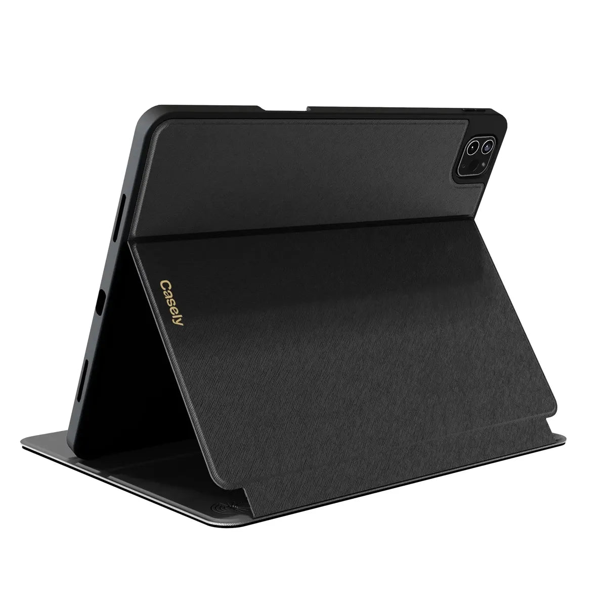 On the Dot | Black Polka Dot iPad Case