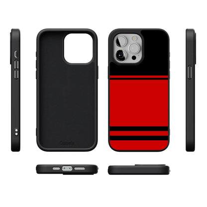 Storm Warning | Black & Red Stripes Case