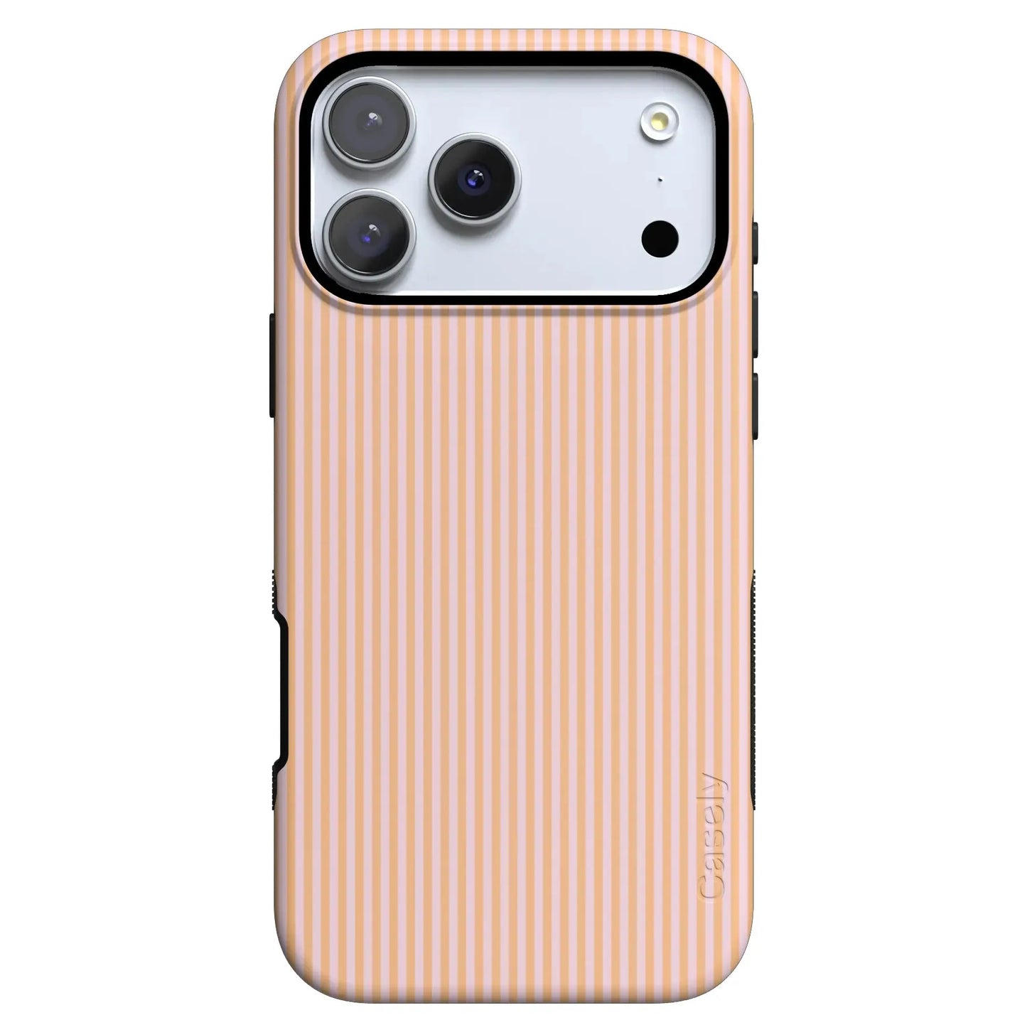 Stripes and the City | Orange & Pink Pinstripe Case - iPhone 17 Pro