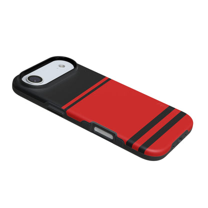 Storm Warning | Black & Red Stripes Case