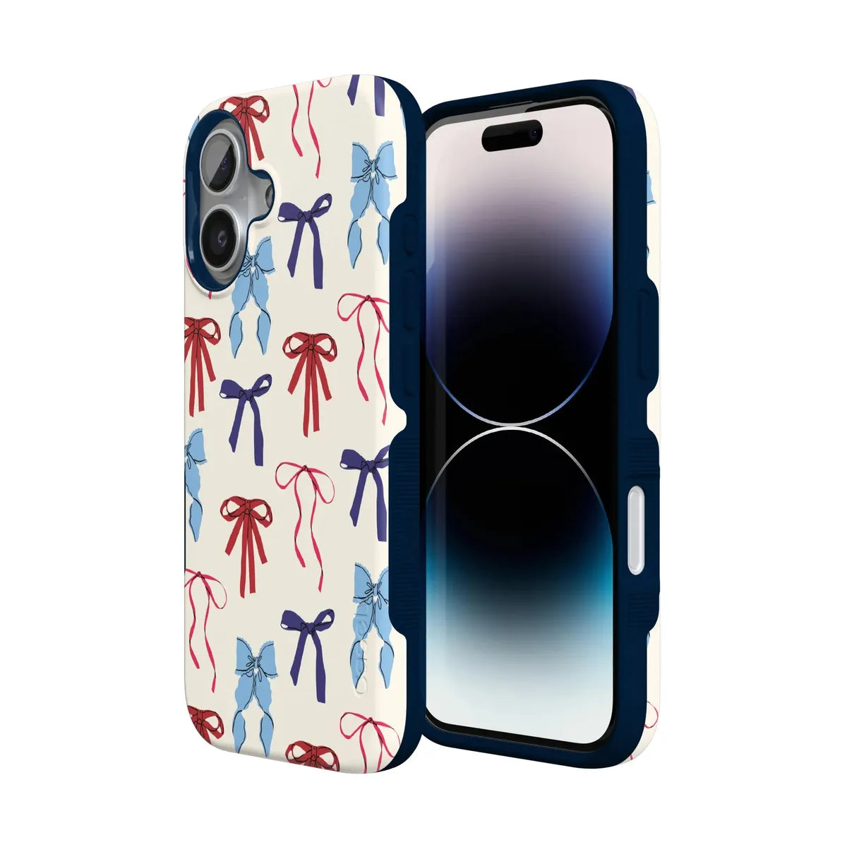 American Girlie | Red White & Blue Bows Case