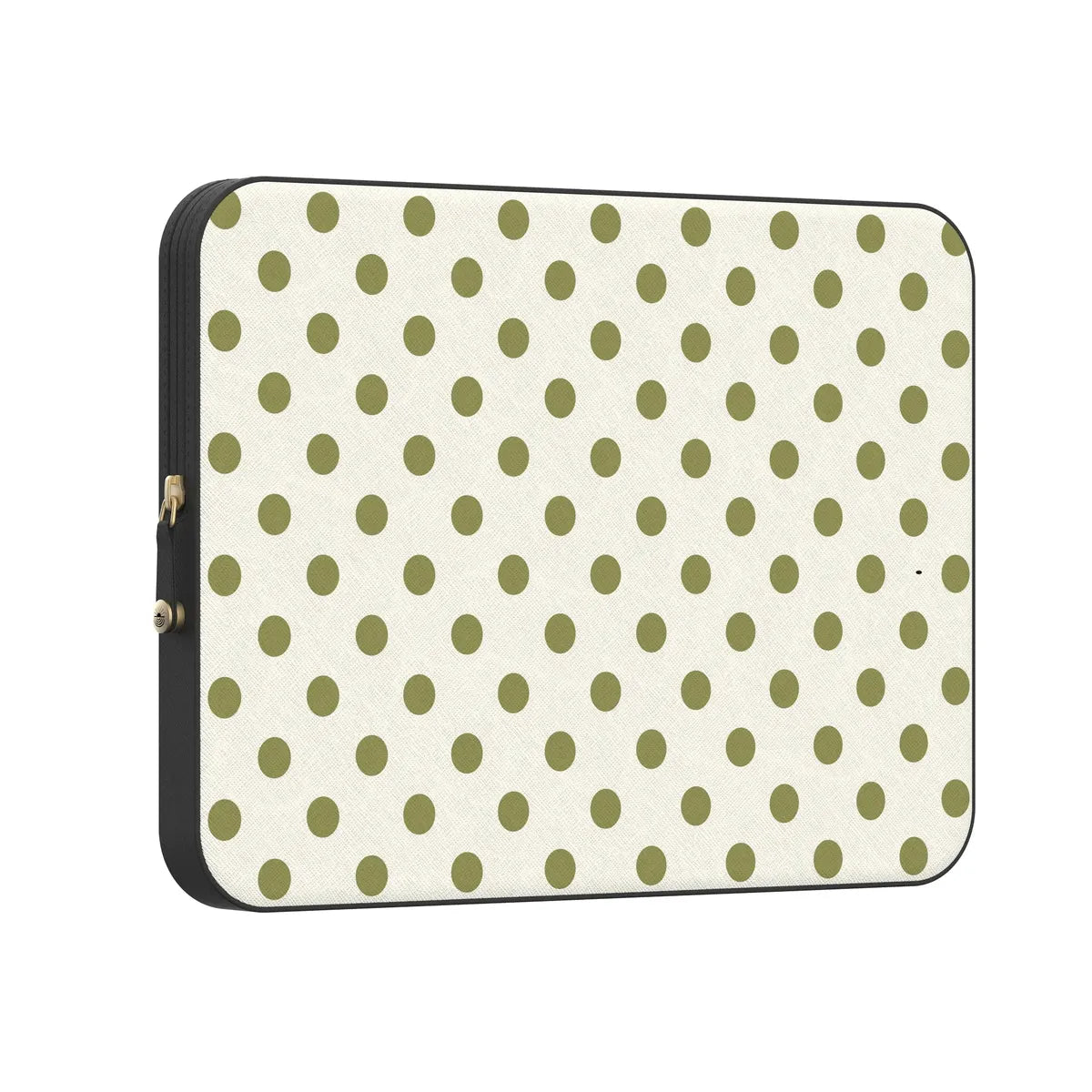Spotted in SoHo | Green Polka Dot Laptop Case