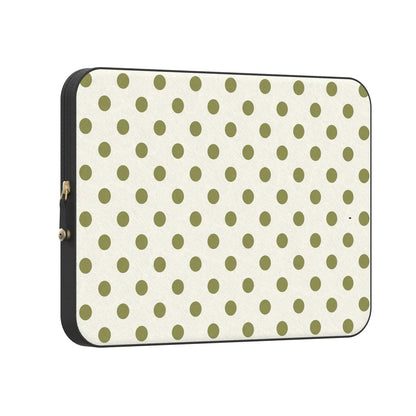 Spotted in SoHo | Green Polka Dot Laptop Case