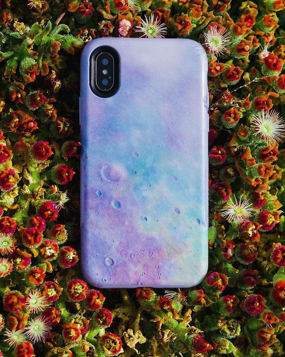 Over the Moon | Pastel Marble Moon Case iPhone Case get.casely
