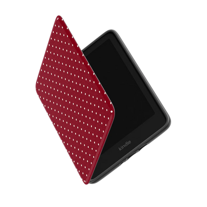 On the Dot | Maroon Polka Dot Kindle Case