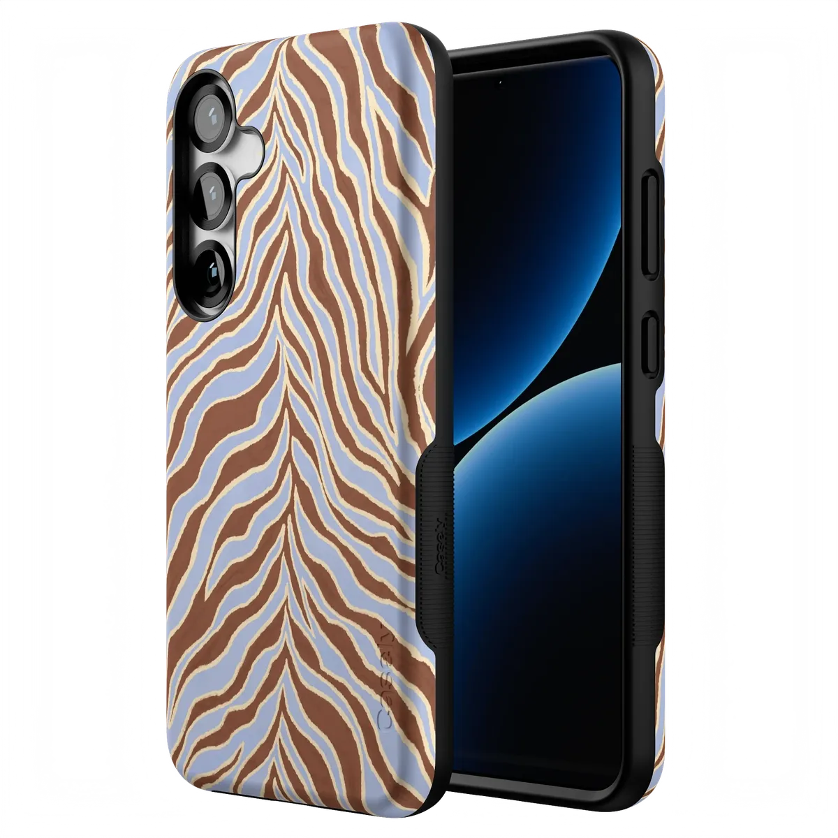 Untamed | Brown & Blue Zebra Case