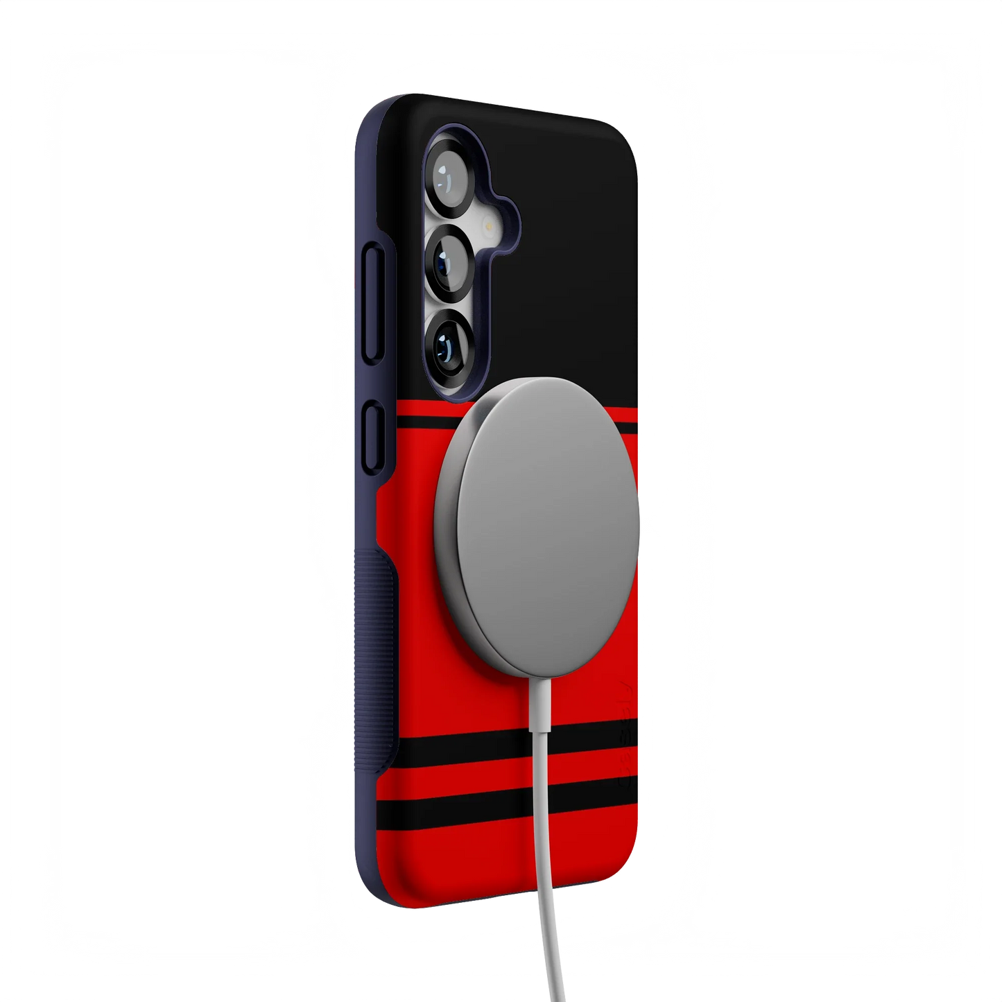 Storm Warning | Black & Red Stripes Case