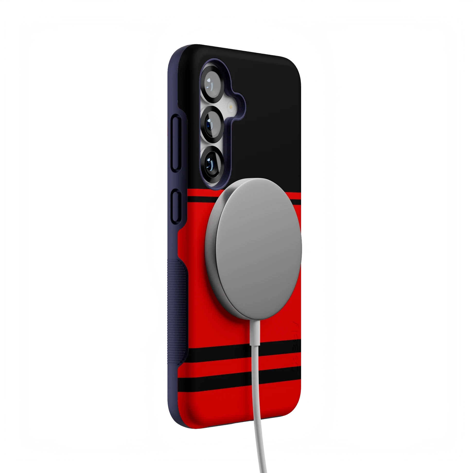 Storm Warning | Black & Red Stripes Case