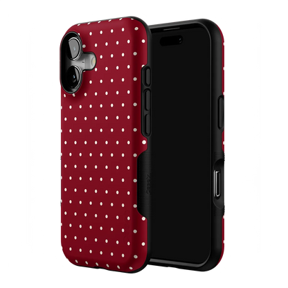 On the Dot | Maroon Polka Dot Case