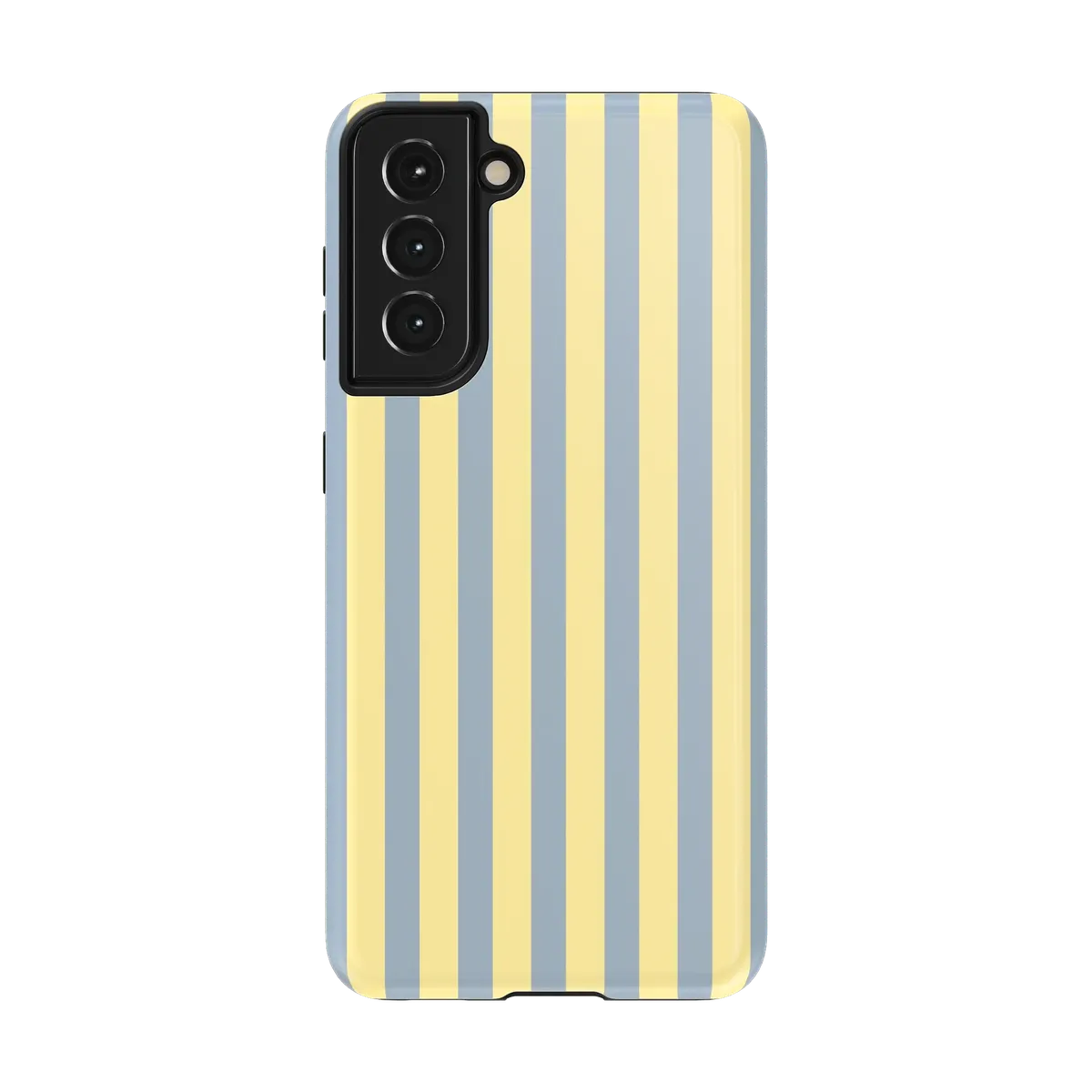 Coastline Stripes | Blue & Yellow Case - Galaxy S21