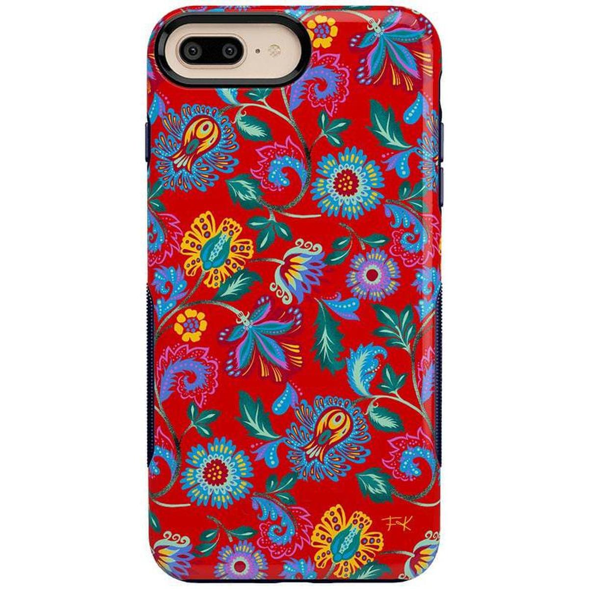 Painted Flowers | Frida Kahlo Floral Case iPhone Case get.casely Bold iPhone 6/7/8 Plus
