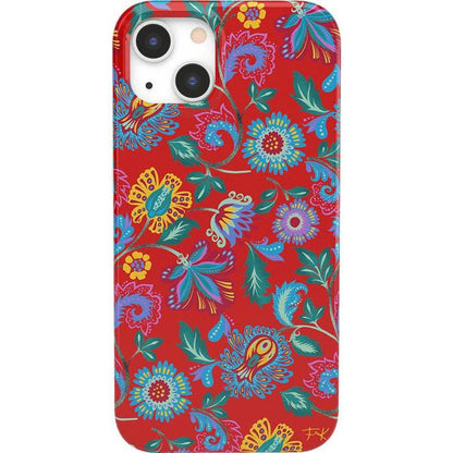 Painted Flowers | Frida Kahlo Floral Case iPhone Case get.casely Classic + MagSafe® iPhone 13