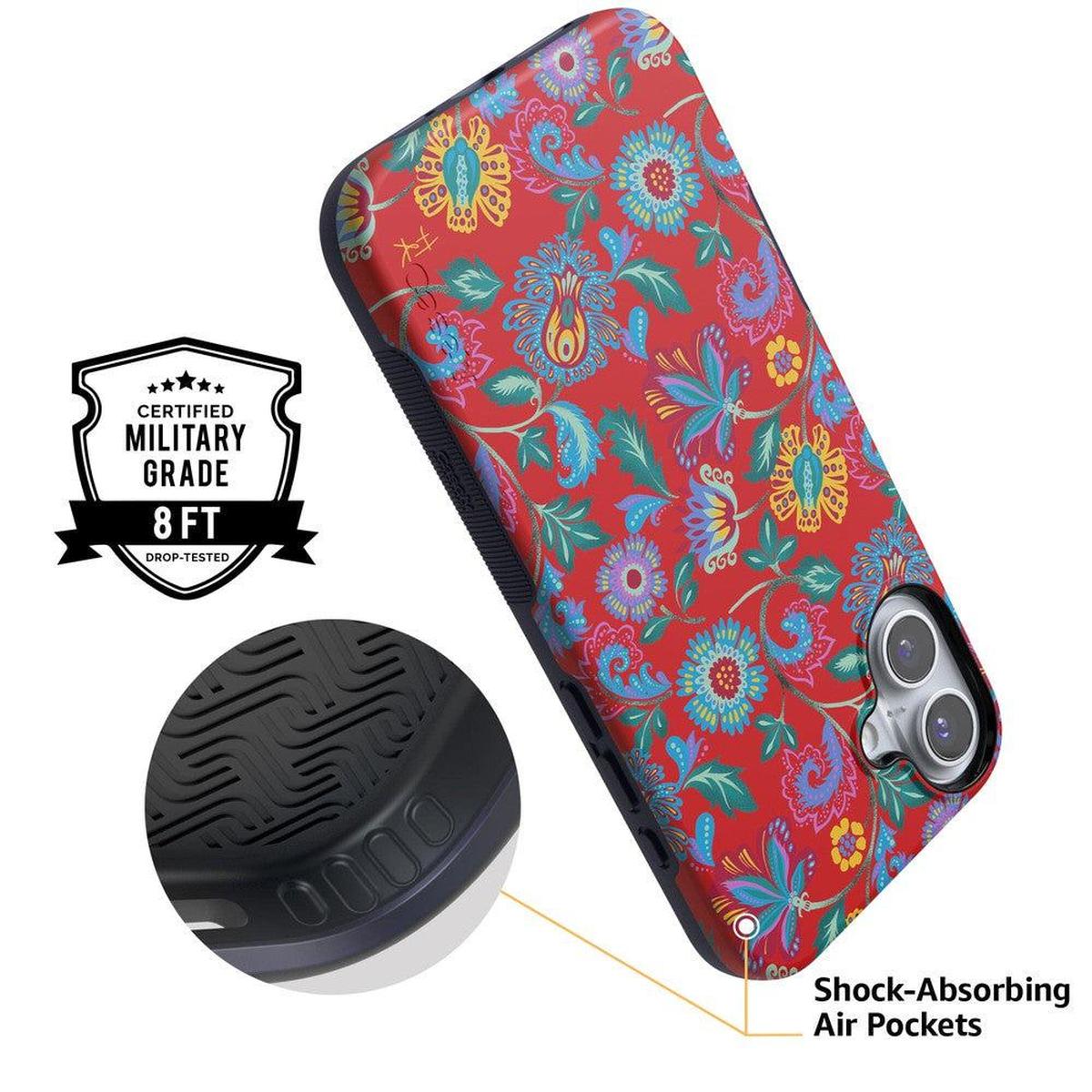 Painted Flowers | Frida Kahlo Floral Case iPhone Case get.casely